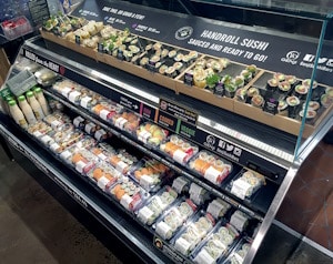 Supermarket sushi from Whole Foods