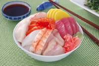 Chirashi Sushi (chirashi-zushi AKA "scattered sushi")