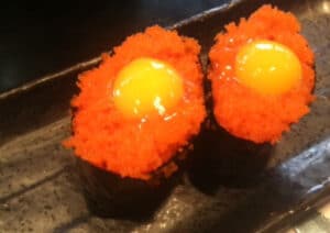 Tobiko with Quail Egg Yolk Recipe