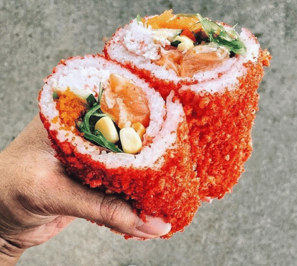 funny sushi burrito spicy  cheeto