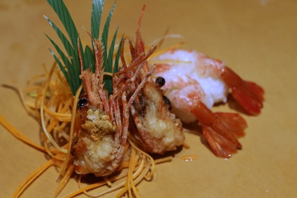 deep fried shrimp heads